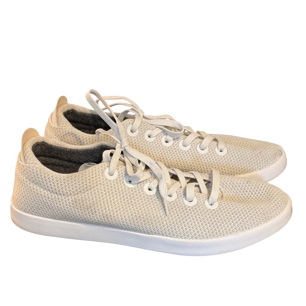 Allbirds Tree Pipers Mens 13 Cream White Eucalyptus Fiber Low Top Sneakers Prep‎